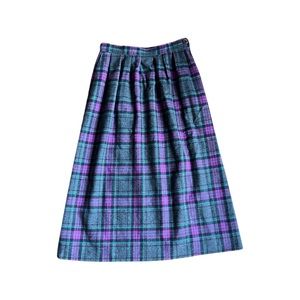 Vintage maxi purple plaid tartan skirt by Pendleton